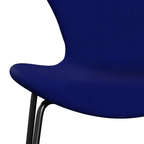 Fritz Hansen Series 7™ Chair Full Upholstery, Black/Comfort Blue (C66008)