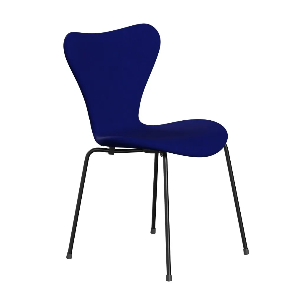 Fritz Hansen Series 7™ Chair Full Upholstery, Black/Comfort Blue (C66008)