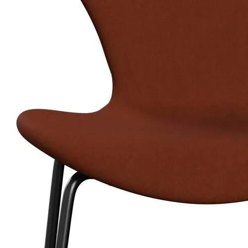 Fritz Hansen Series 7™ Chair Full Upholstery, Black/Comfort Dark Red (C61018)