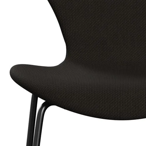 Fritz Hansen Series 7™ Chair Full Upholstery, Black/Diablo Chocolate Dark