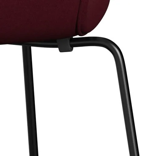 Fritz Hansen Series 7™ Chair Full Upholstery, Black/Divina Aubergine (Div671)