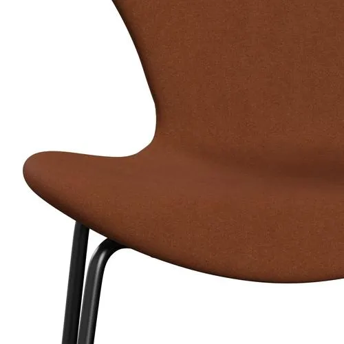 Fritz Hansen Series 7™ Chair Full Upholstery, Black/Divina Brown (Div346)