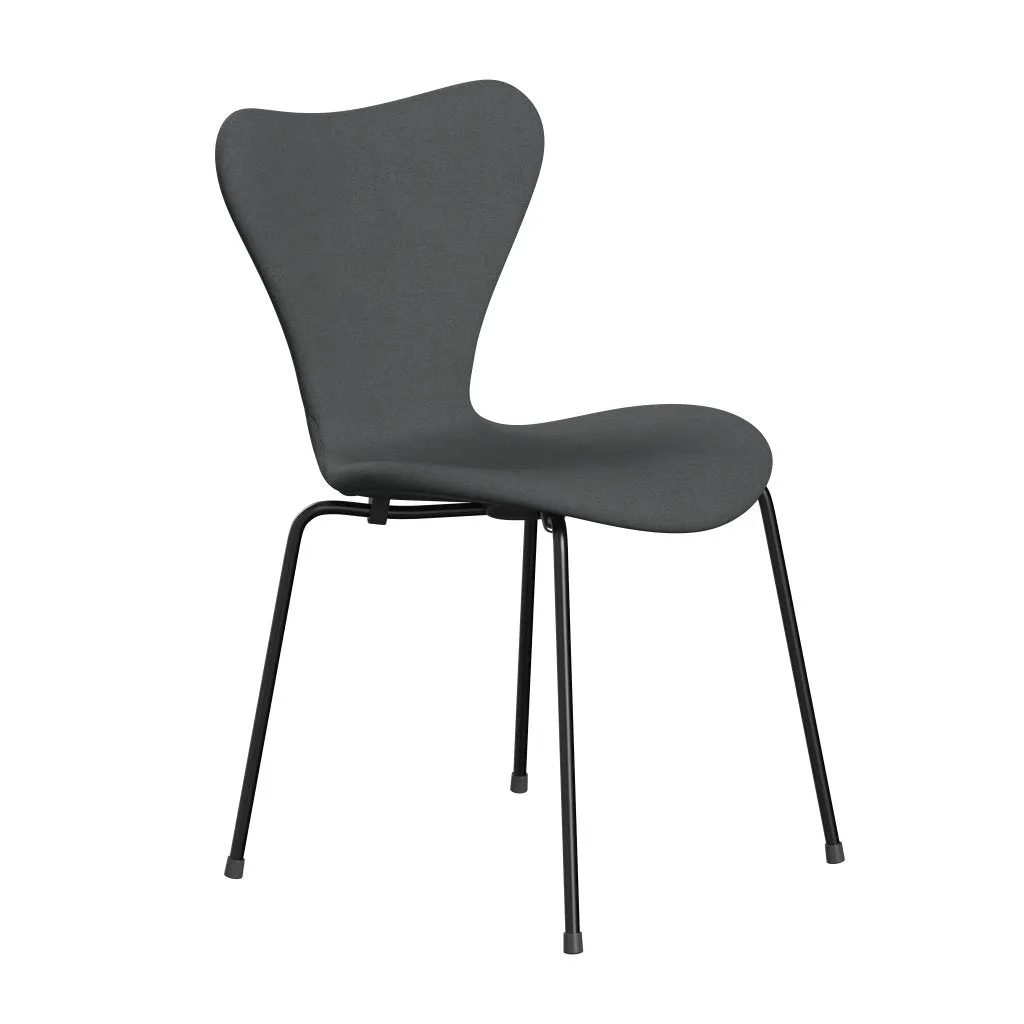 Fritz Hansen Series 7™ Chair Full Upholstery, Black/Divina Dark Grey