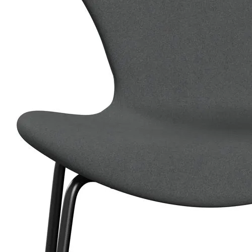 Fritz Hansen Series 7™ Chair Full Upholstery, Black/Divina Dark Grey