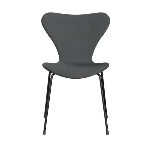 Fritz Hansen Series 7™ Chair Full Upholstery, Black/Divina Dark Grey