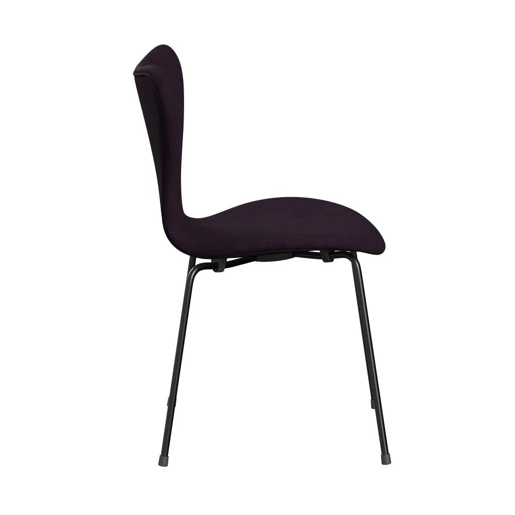 Fritz Hansen Series 7™ Chair Full Upholstery, Black/Divina Md Aubergine