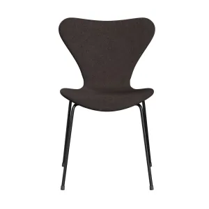 Fritz Hansen Series 7™ Chair Full Upholstery, Black/Divina Md Chocolate