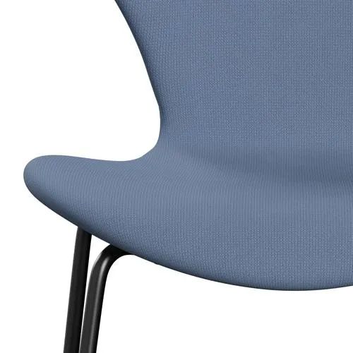 Fritz Hansen Series 7™ Chair Full Upholstery, Black/Fame Grey Blue