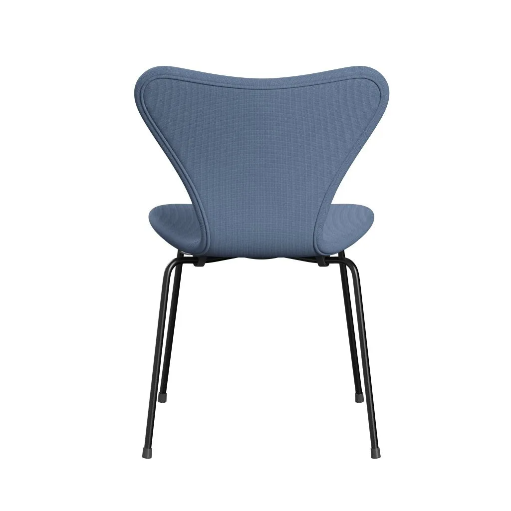 Fritz Hansen Series 7™ Chair Full Upholstery, Black/Fame Grey Blue
