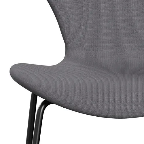 Fritz Hansen Series 7™ Chair Full Upholstery, Black/Fame Grey (F60078)