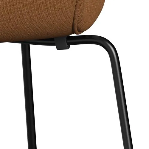 Fritz Hansen Series 7™ Chair Full Upholstery, Black/Fame Light Brown (F61131)