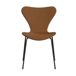 Fritz Hansen Series 7™ Chair Full Upholstery, Black/Fame Light Brown (F61131)