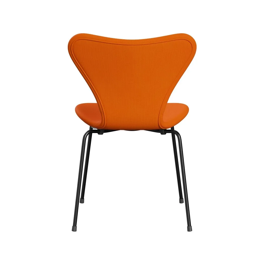 Fritz Hansen Series 7™ Chair Full Upholstery, Black/Fame Orange (F63077)