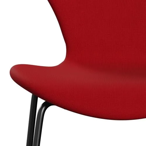 Fritz Hansen Series 7™ Chair Full Upholstery, Black/Fame Red (F64089)