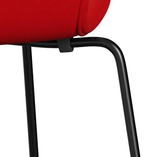 Fritz Hansen Series 7™ Chair Full Upholstery, Black/Fame Red (F64119)