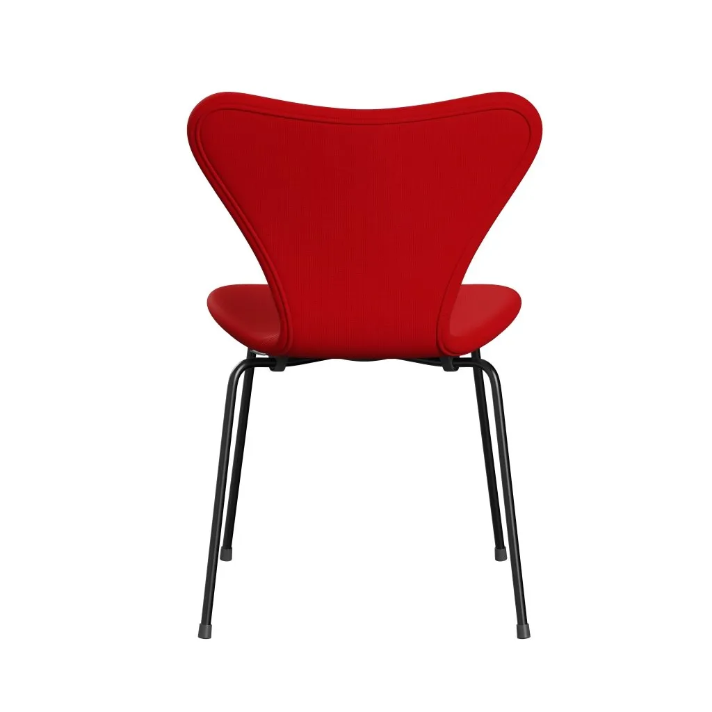 Fritz Hansen Series 7™ Chair Full Upholstery, Black/Fame Red (F64119)