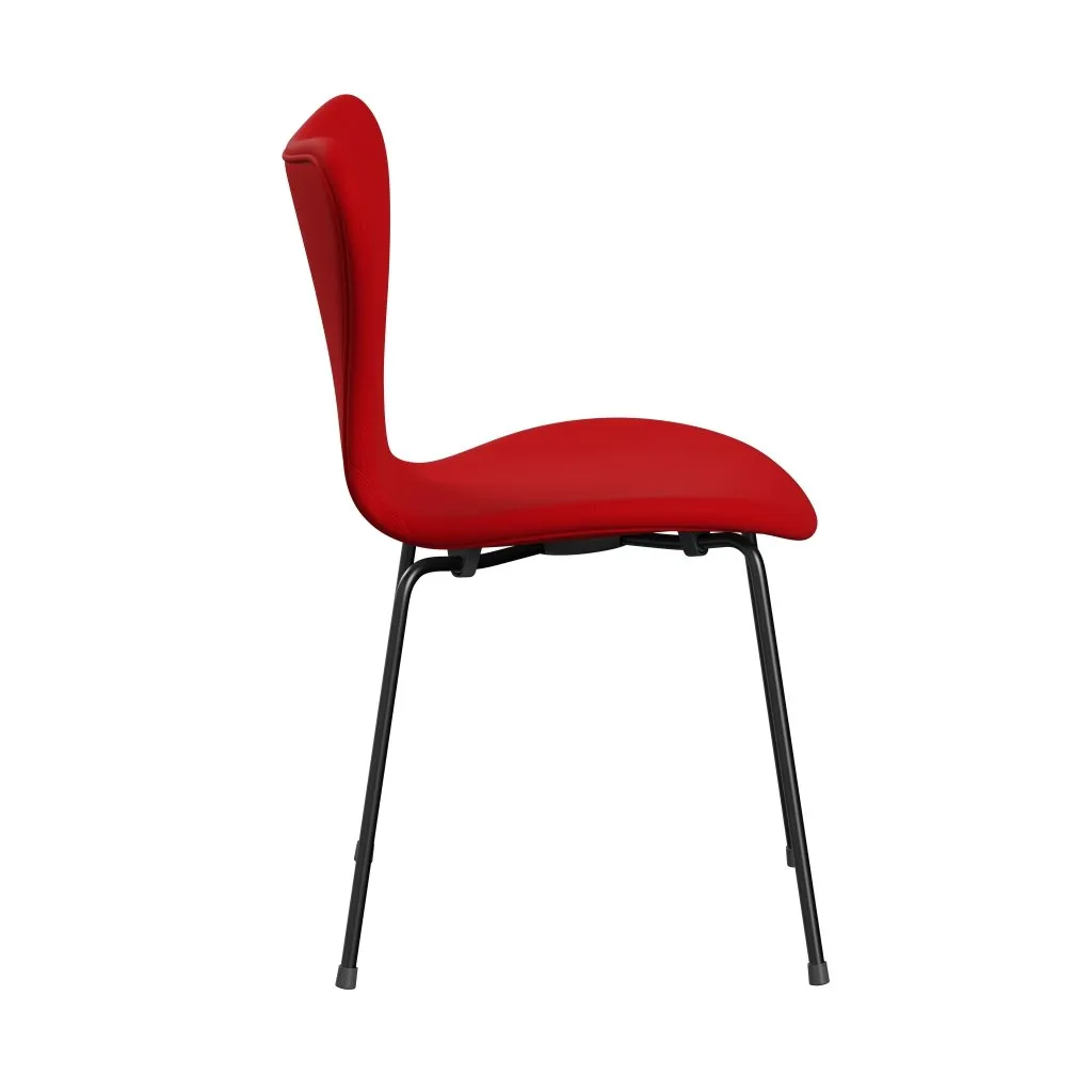 Fritz Hansen Series 7™ Chair Full Upholstery, Black/Fame Red (F64119)