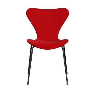Fritz Hansen Series 7™ Chair Full Upholstery, Black/Fame Red (F64119)