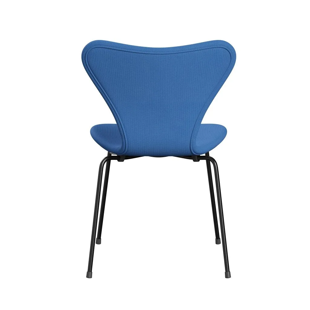 Fritz Hansen Series 7™ Chair Full Upholstery, Black/Fame Turquoise (F66118)
