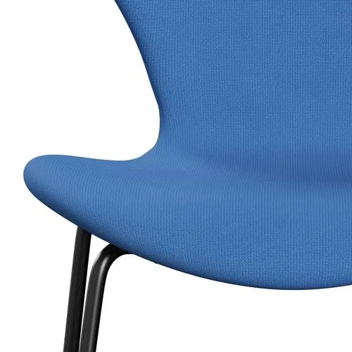 Fritz Hansen Series 7™ Chair Full Upholstery, Black/Fame Turquoise (F66118)