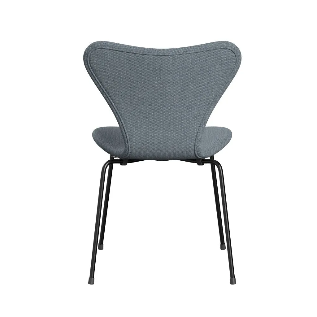 Fritz Hansen Series 7™ Chair Full Upholstery, Black/Fiord Blue/Grey