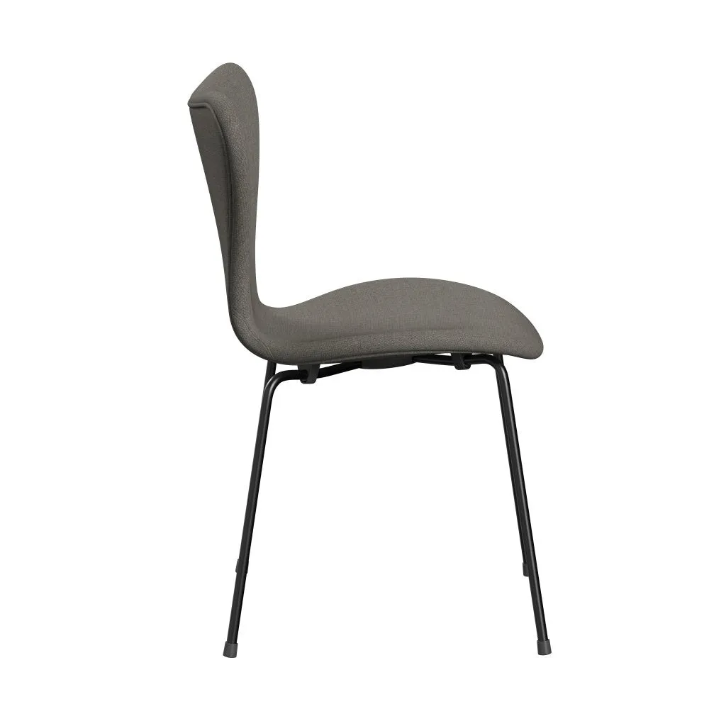 Fritz Hansen Series 7™ Chair Full Upholstery, Black/Fiord Grey/Stone
