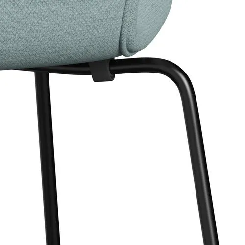 Fritz Hansen Series 7™ Chair Full Upholstery, Black/Fiord Light Blue/Stone