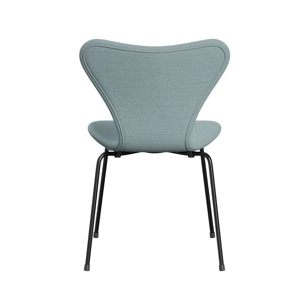 Fritz Hansen Series 7™ Chair Full Upholstery, Black/Fiord Light Blue/Stone