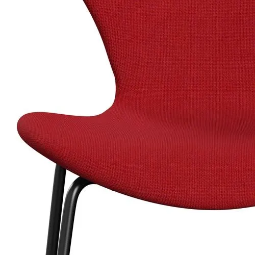 Fritz Hansen Series 7™ Chair Full Upholstery, Black/Hallingdal Red (Hal680)