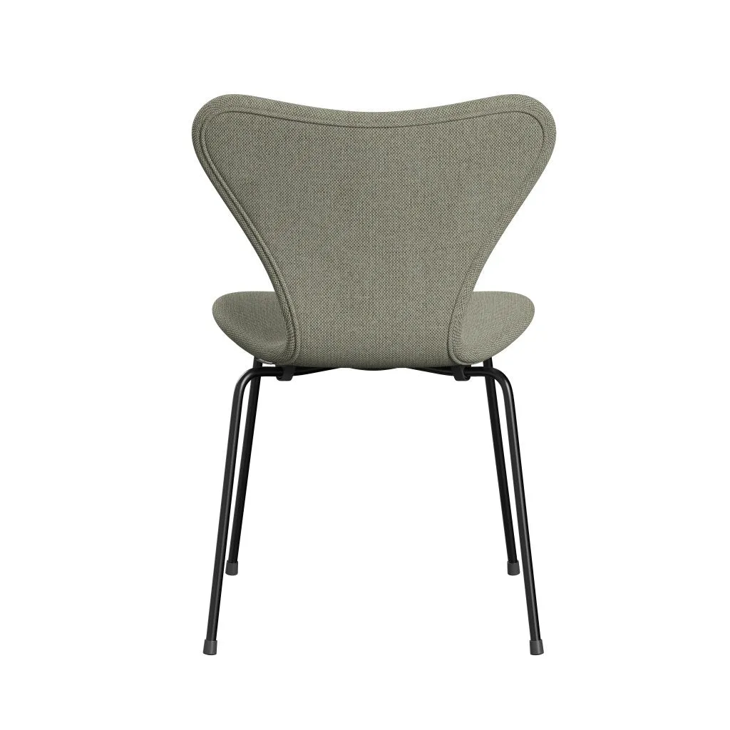 Fritz Hansen Series 7™ Chair Full Upholstery, Black/Re Wool Lime Green/Natural