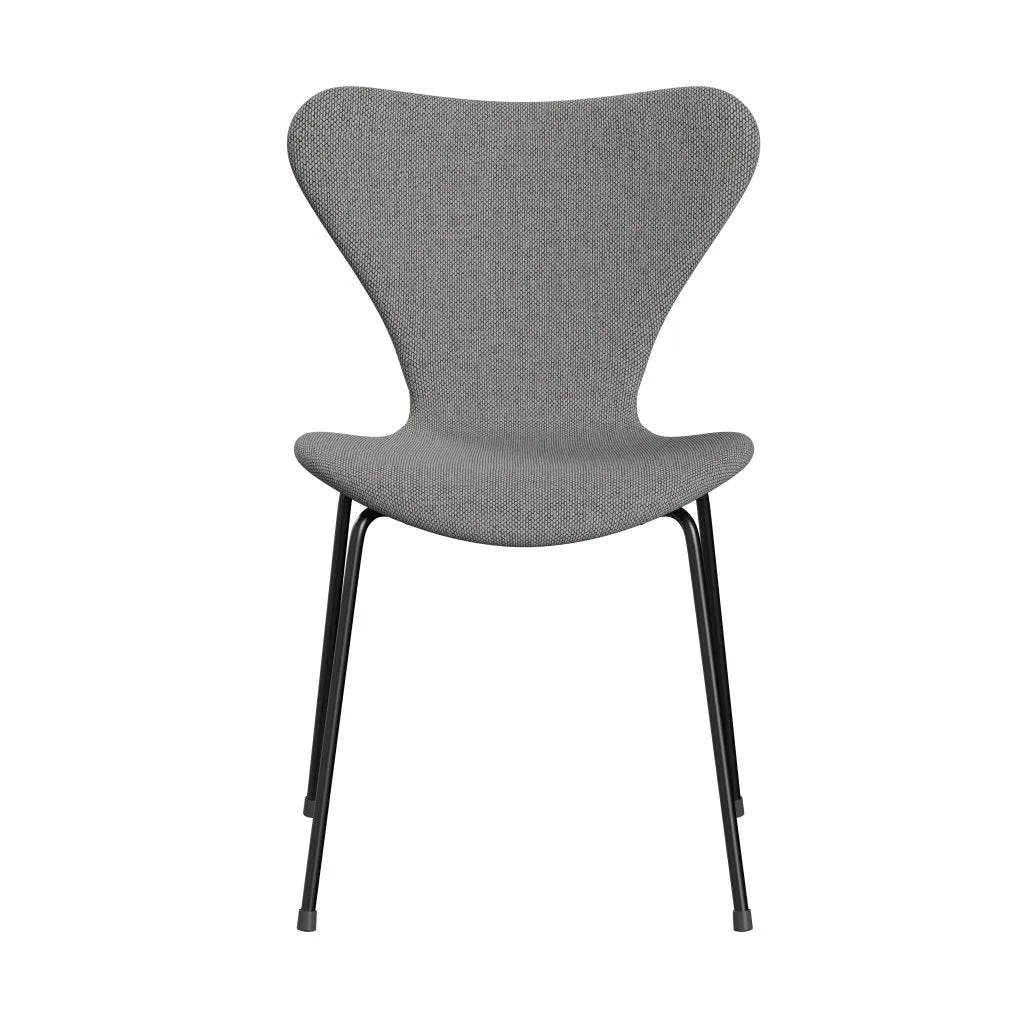 Fritz Hansen Series 7™ Chair Full Upholstery, Black/Re Wool Wool White/Natural