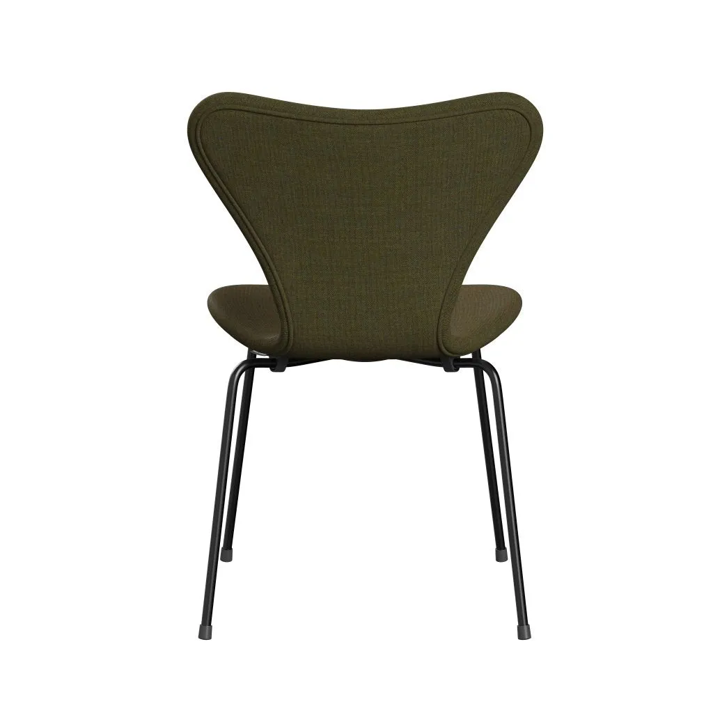 Fritz Hansen Series 7™ Chair Full Upholstery, Black/Remix Army Green