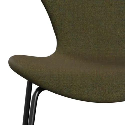 Fritz Hansen Series 7™ Chair Full Upholstery, Black/Remix Army Green