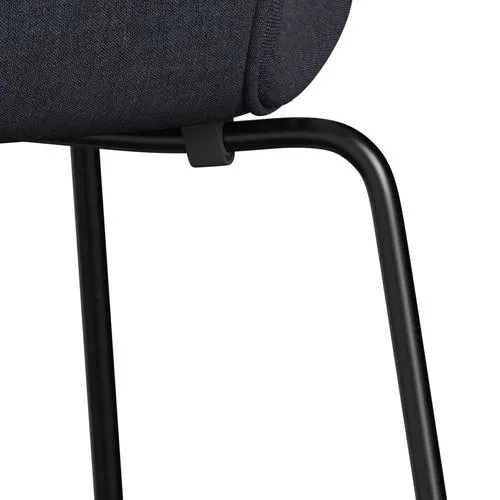 Fritz Hansen Series 7™ Chair Full Upholstery, Black/Remix Denim Blue