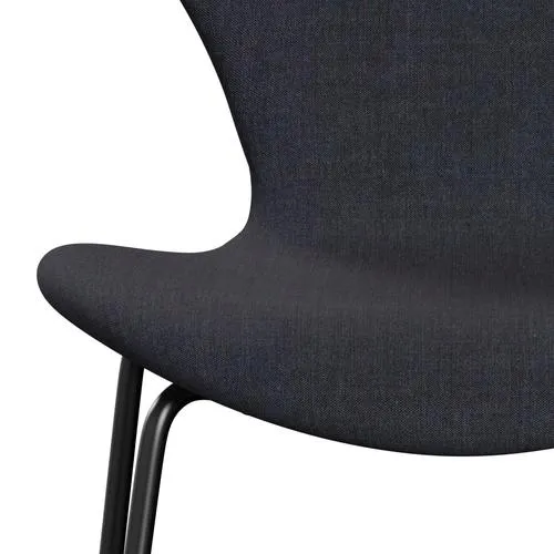 Fritz Hansen Series 7™ Chair Full Upholstery, Black/Remix Denim Blue