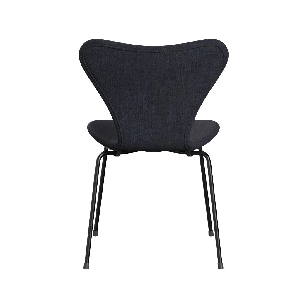 Fritz Hansen Series 7™ Chair Full Upholstery, Black/Remix Denim Blue