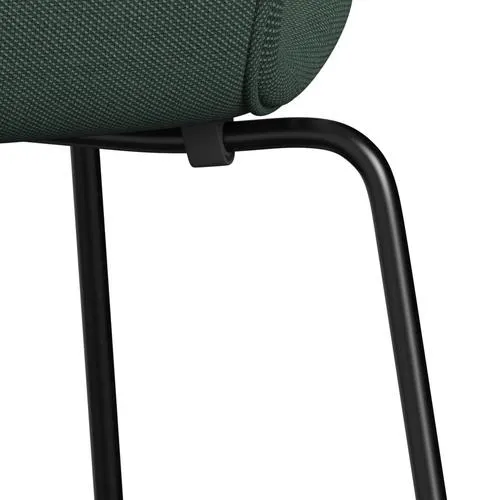 Fritz Hansen Series 7™ Chair Full Upholstery, Black/Steelcut Trio Dusty Green