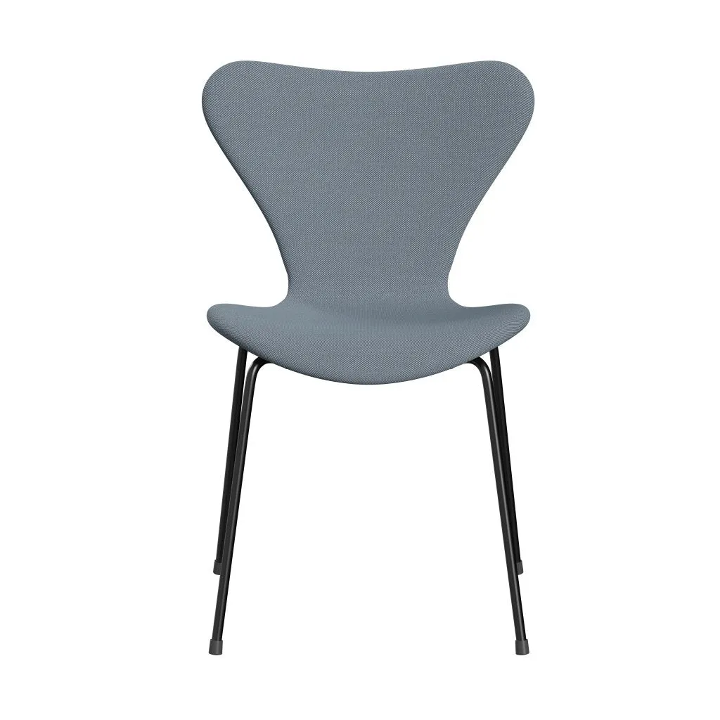 Fritz Hansen Series 7™ Chair Full Upholstery, Black/Steelcut Trio Pastel Blue