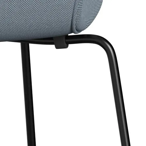 Fritz Hansen Series 7™ Chair Full Upholstery, Black/Steelcut Trio Pastel Blue
