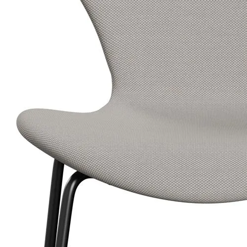 Fritz Hansen Series 7™ Chair Full Upholstery, Black/Steelcut Trio White & Grey