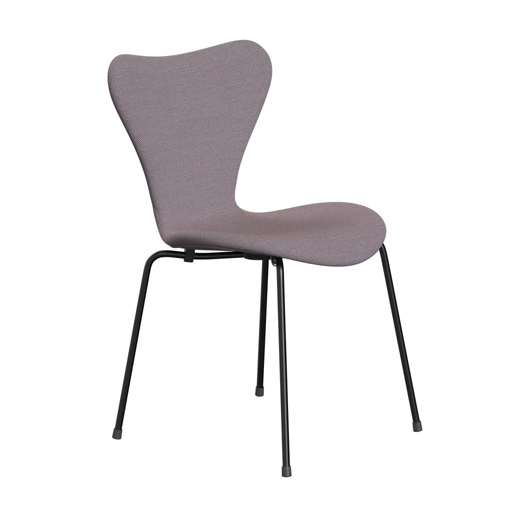 Fritz Hansen Series 7™ Chair Full Upholstery, Black/Steelcut Trio White/Violet
