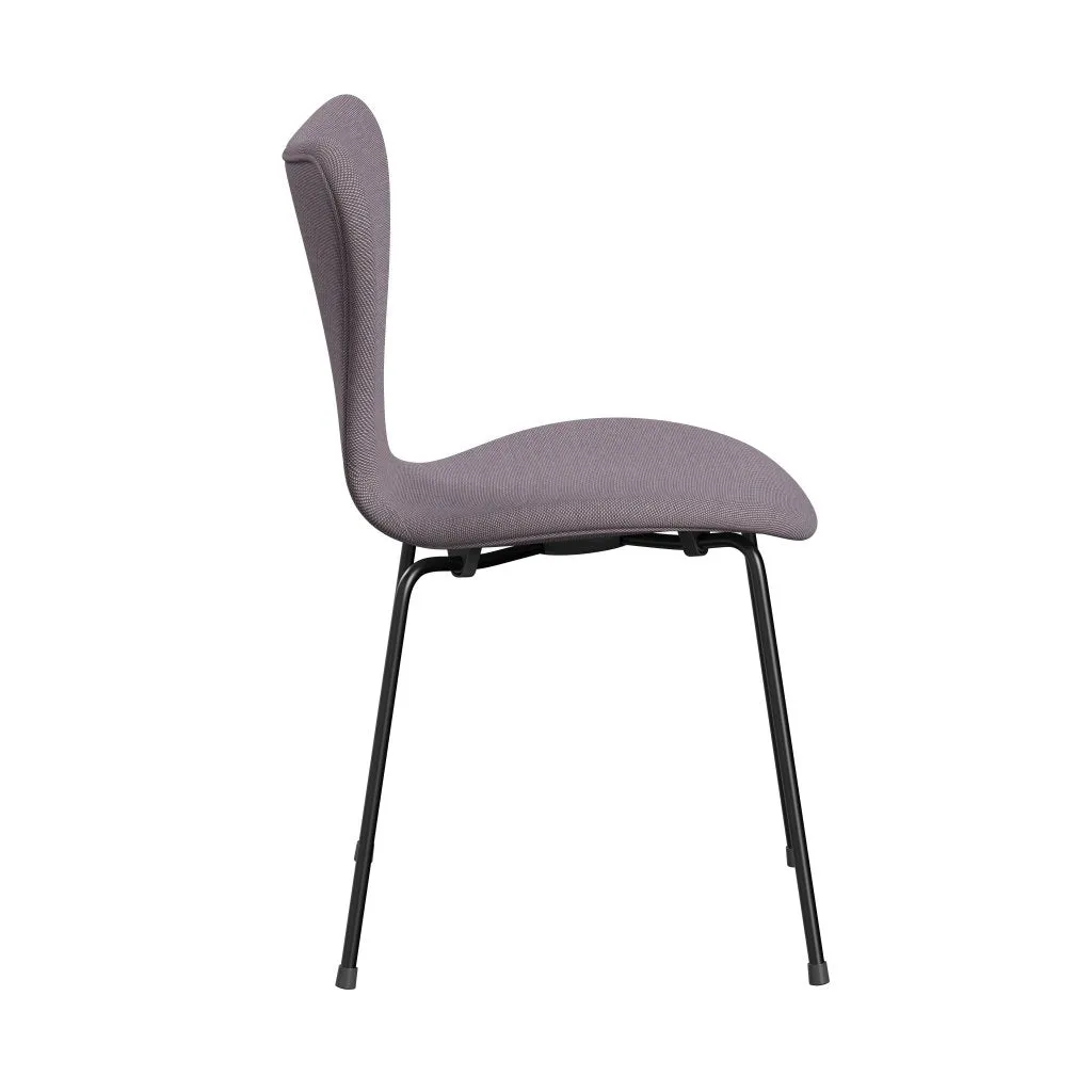 Fritz Hansen Series 7™ Chair Full Upholstery, Black/Steelcut Trio White/Violet