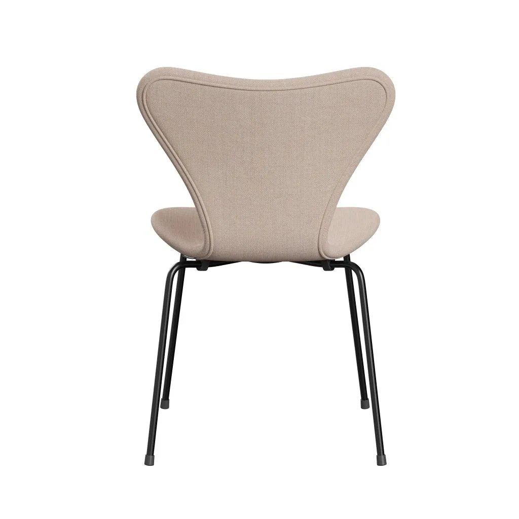 Fritz Hansen Series 7™ Chair Full Upholstery, Black/Sunniva 2 Sand/Soft Pink