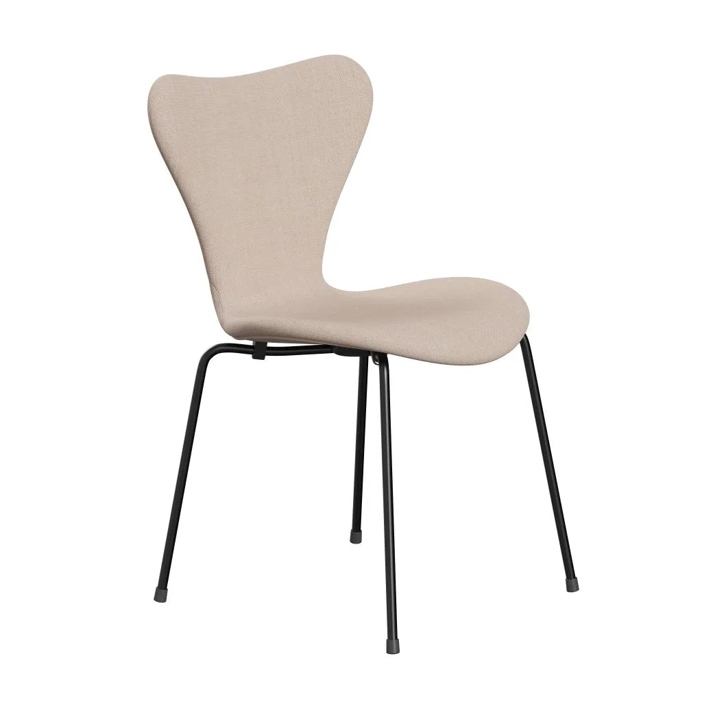 Fritz Hansen Series 7™ Chair Full Upholstery, Black/Sunniva 2 Sand/Soft Pink
