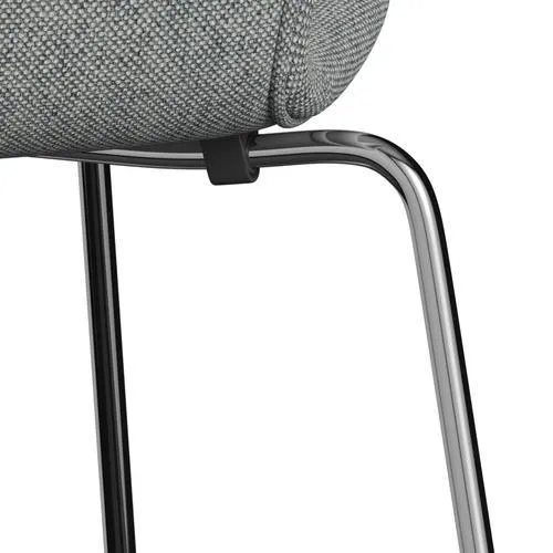 Fritz Hansen Series 7™ Chair Full Upholstery, Chrome/Hallingdal White Grey