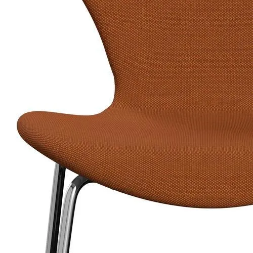 Fritz Hansen Series 7™ Chair Full Upholstery, Chrome/Steelcut Trio Burnt Orange