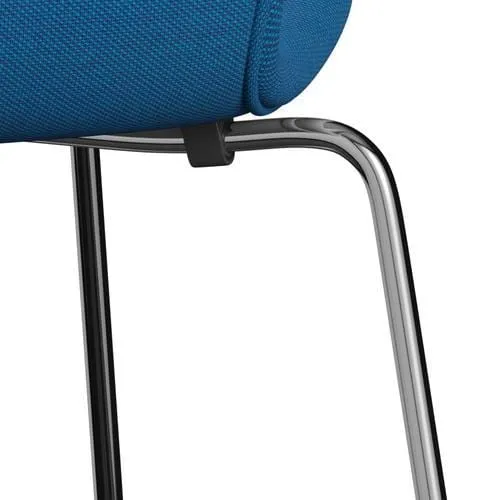 Fritz Hansen Series 7™ Chair Full Upholstery, Chrome/Steelcut Trio Turquoise/Blue
