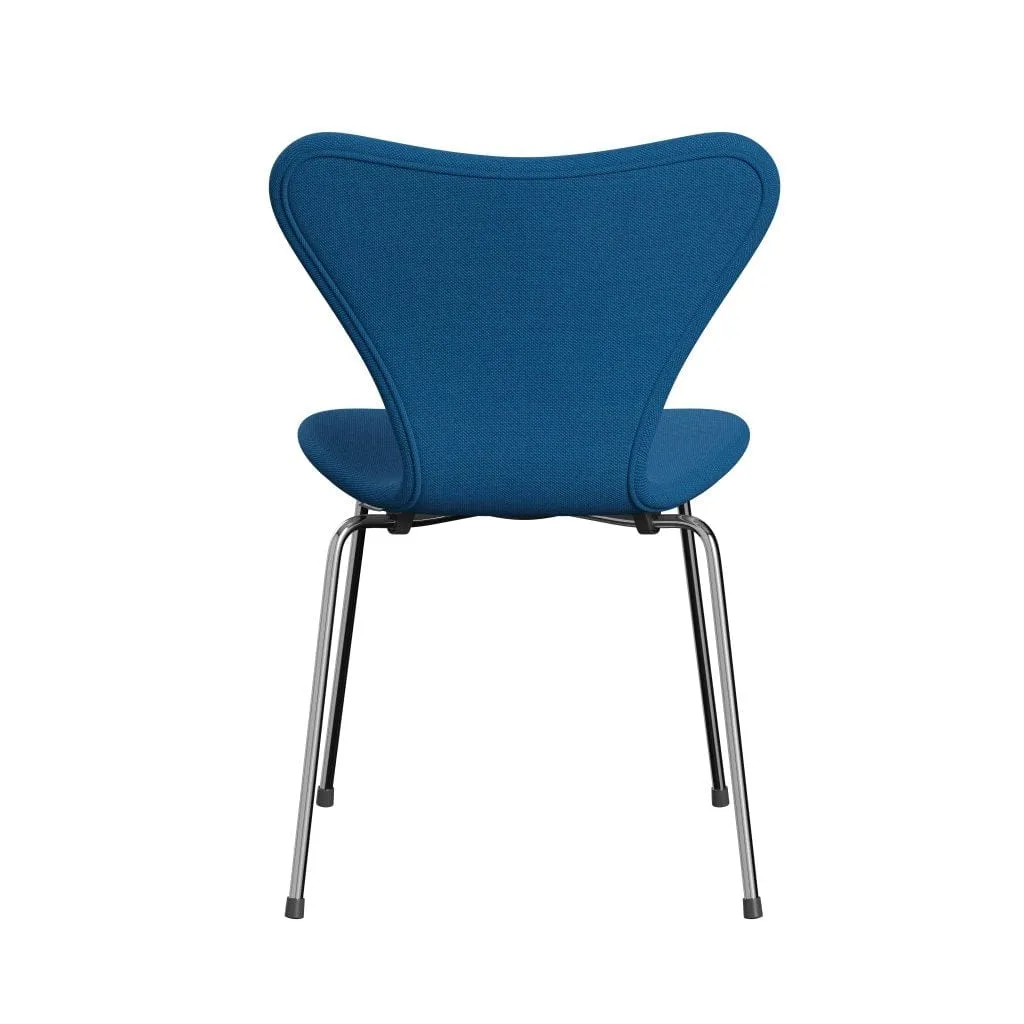 Fritz Hansen Series 7™ Chair Full Upholstery, Chrome/Steelcut Trio Turquoise/Blue