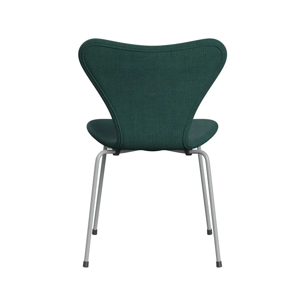 Fritz Hansen Series 7™ Chair Full Upholstery, Nine Grey/Canvas Emerald Green