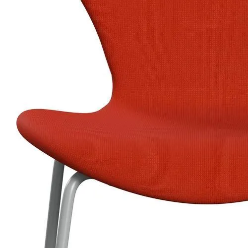 Fritz Hansen Series 7™ Chair Full Upholstery, Nine Grey/Fame Orange Dark
